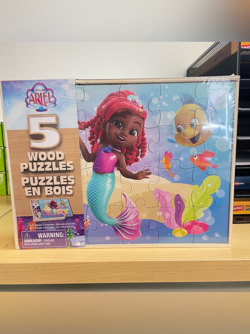 Disney Ariel Mermaid 5 - Wood Puzzle Set